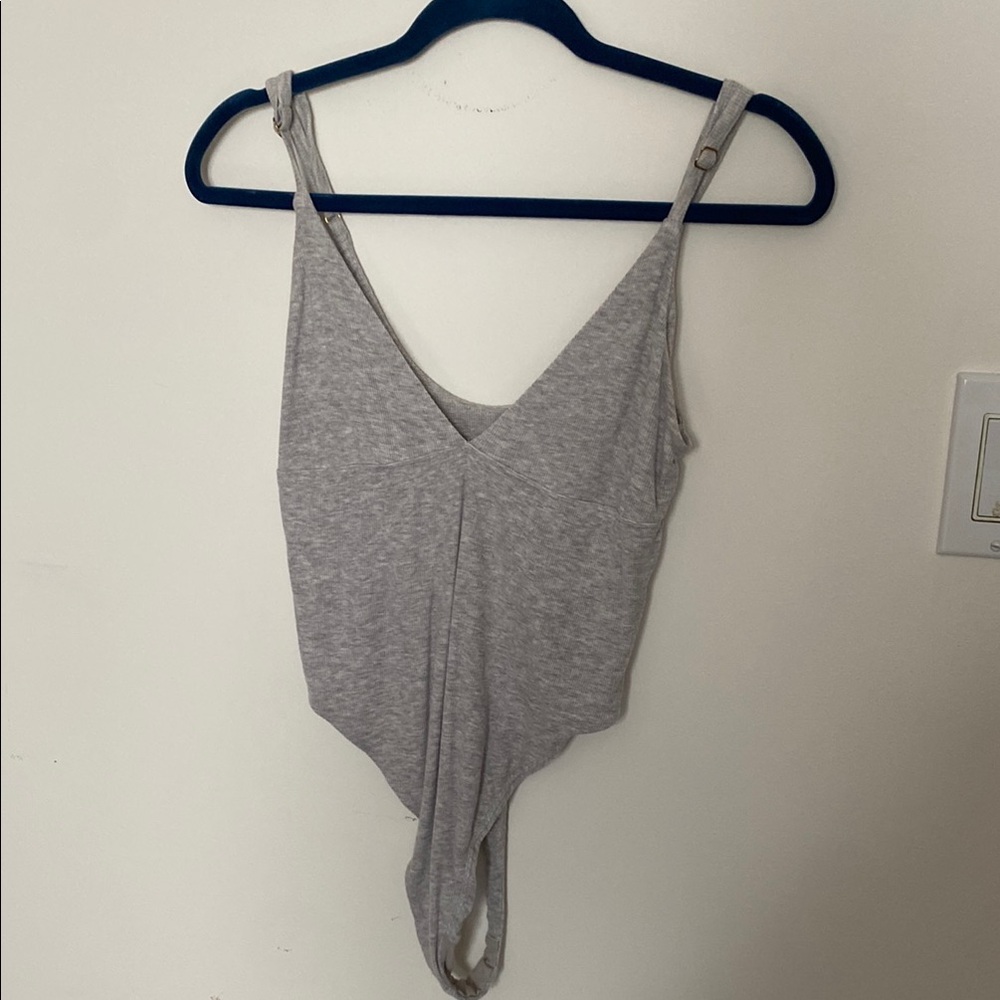 Victoria’s Secret Gray Women's V-Neck Bodysuit
